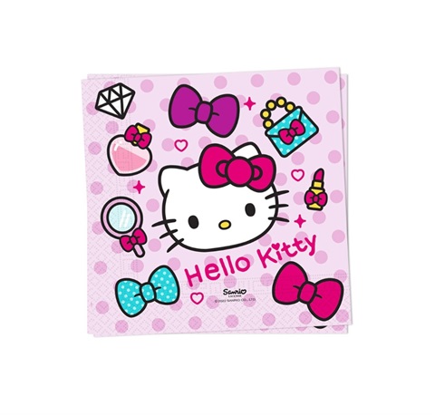 Set 20 servetele party Hello Kitty