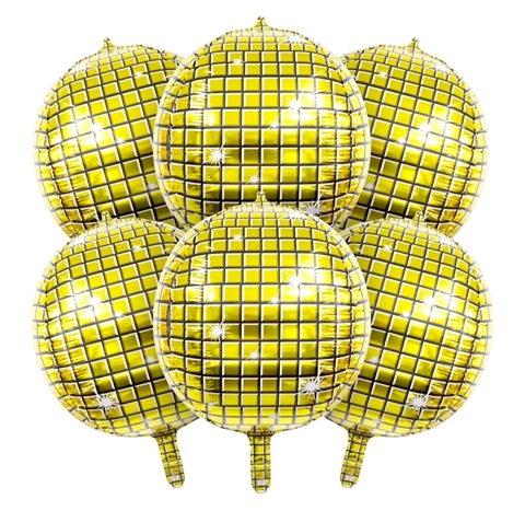 Balon folie orbz disco auriu 55 cm