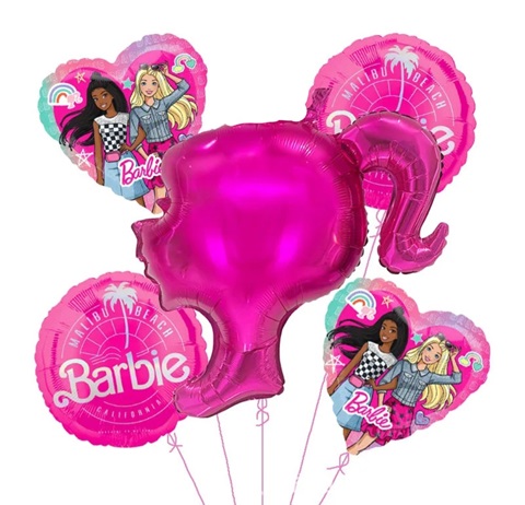 Set 5 baloane folie - Barbie