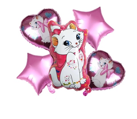 Set 5 baloane folie - Pisica Marie