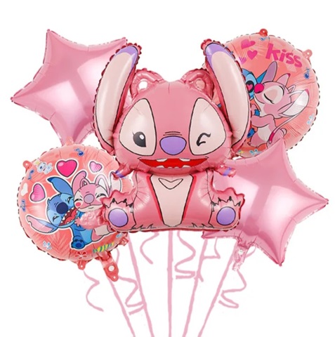 Set 5 baloane folie - Stitch Lillo