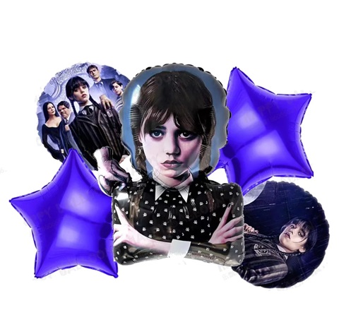 Set 5 baloane folie - Wednesday