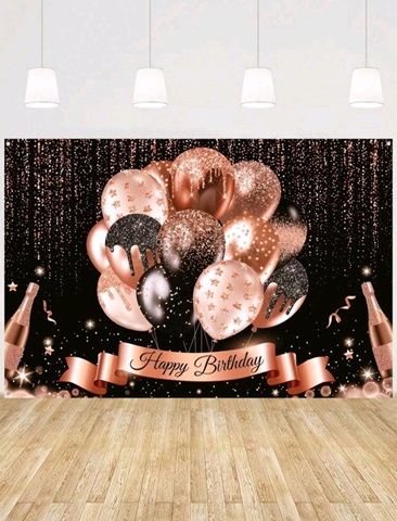 BACKGROUND TEXTIL PENTRU ARANJAMENT ARCADA HAPPY BIRTHDAY COD 233