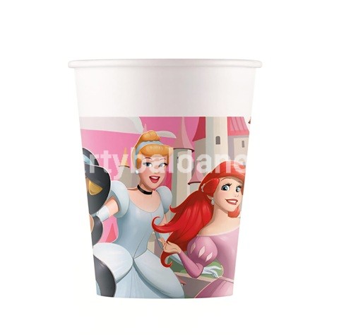 SET 8 PAHARE CARTON PRINTESELE DISNEY 200 ML