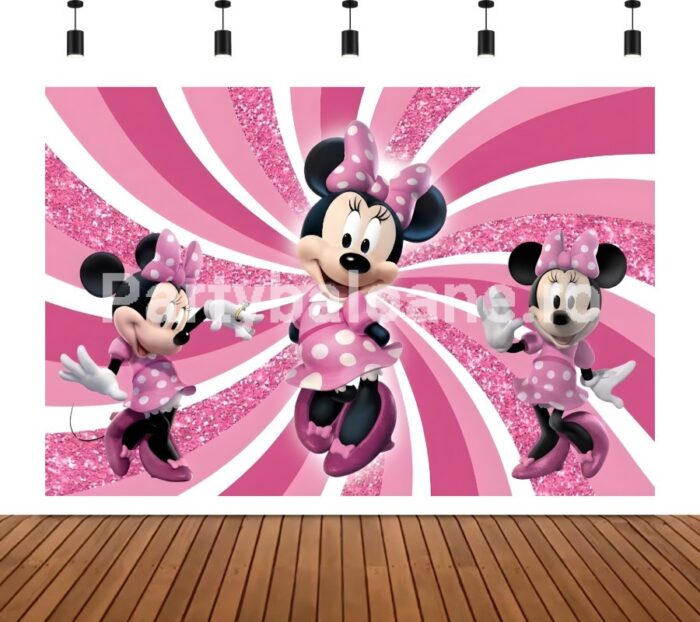 BACKGROUND TEXTIL PENTRU ARANJAMENT ARCADA MINNIE COD 266B