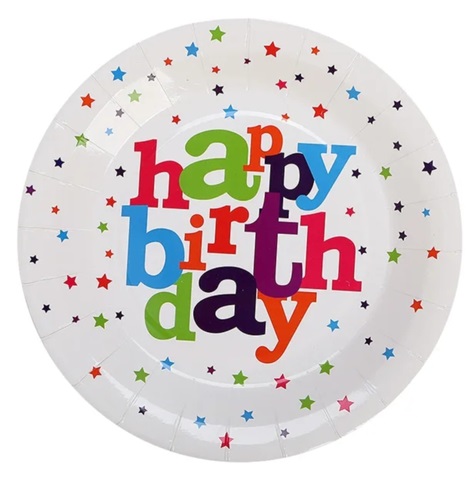 SET 10 FARFURII HAPPY BIRTHDAY 18 CM
