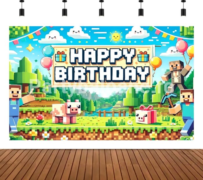 BACKGROUND TEXTIL PENTRU ARANJAMENT ARCADA MINECRAFT - COD 285B