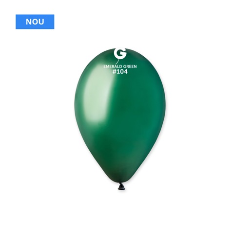 SET 100 BALOANE VERDE EMERALD - COD 104 - 30 CM