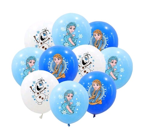 SET 12 BALOANE LATEX TEMATICA FROZEN , ELSA – 30 CM
