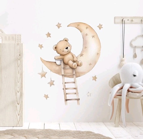 Sticker decorativ pentru perete – URS PE LUNA - COD 365