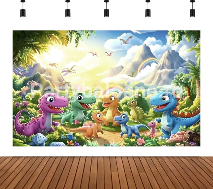 BACKGROUND TEXTIL PENTRU ARANJAMENT ARCADA CU DINOZAURI COD 318B