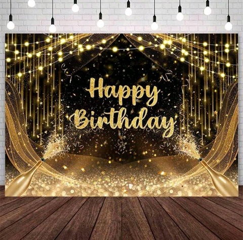 BACKGROUND TEXTIL PENTRU ARANJAMENT ARCADA HAPPY BIRTHDAY COD 317