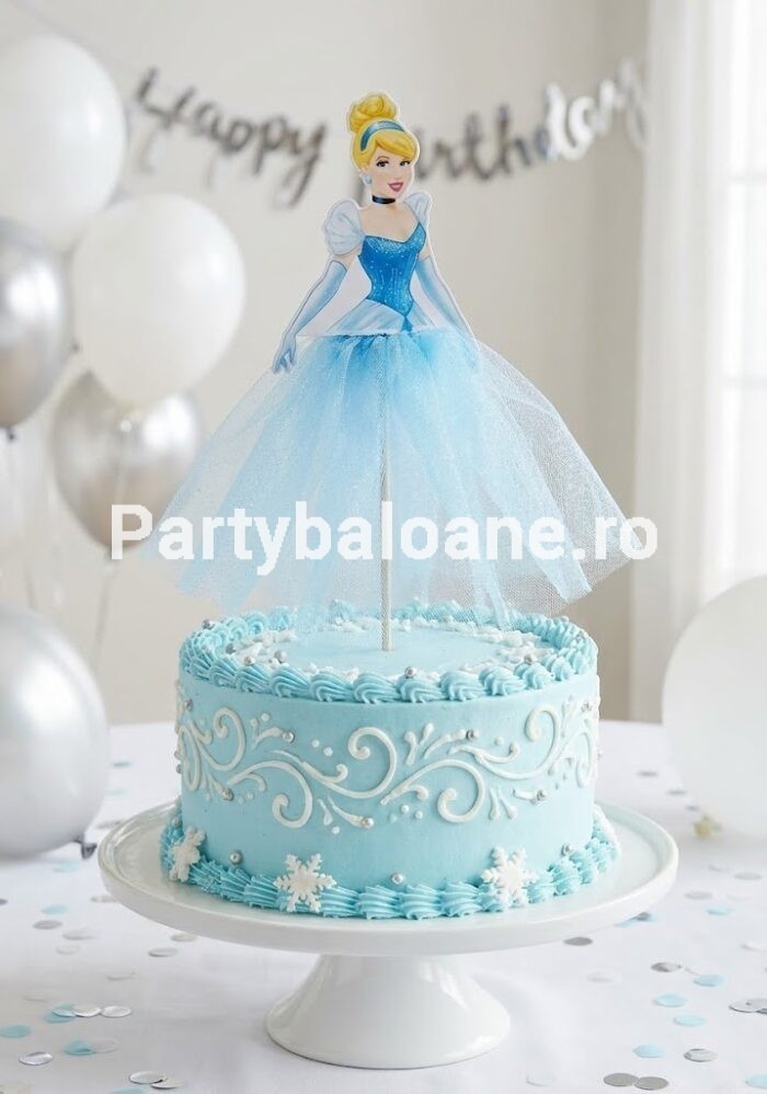 PRINTESA CENUSAREASA TOPPER TORT FIGURINA CU TULL