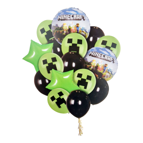 SET 16 BALOANE FOLIE SI LATEX MINECRAFT