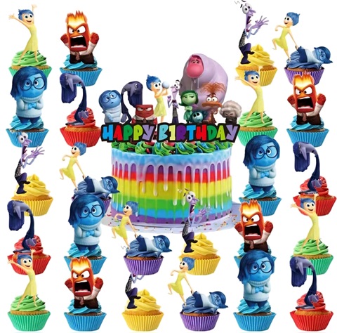 SET 24 SCOBITORI DECORATIVE SI TOPPER INSIDE OUT 2