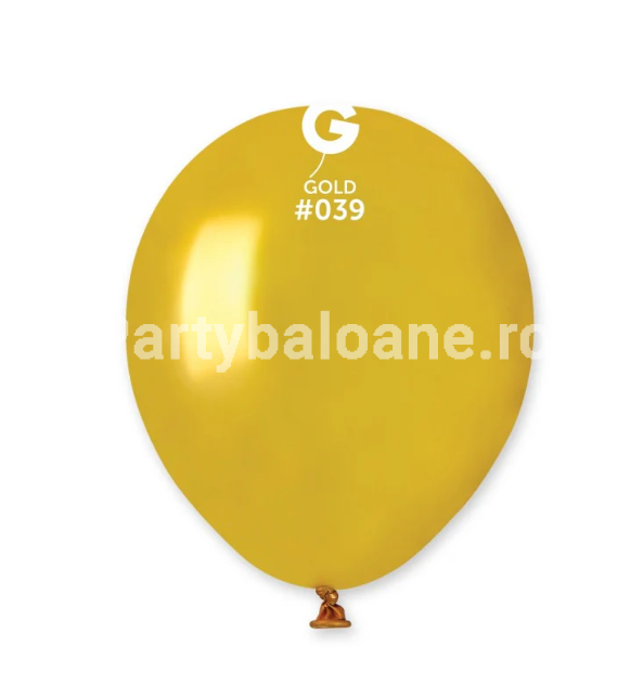 Set 100 baloane latex auriu sidefat 13 CM – COD 039