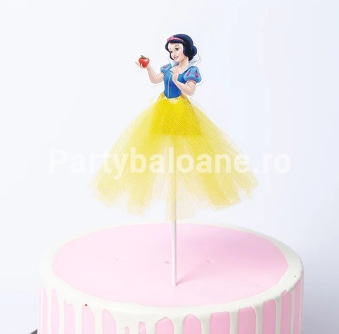 TOPPER TORT FIGURINA PRINTESA ALBA CA ZAPADA CU TULL
