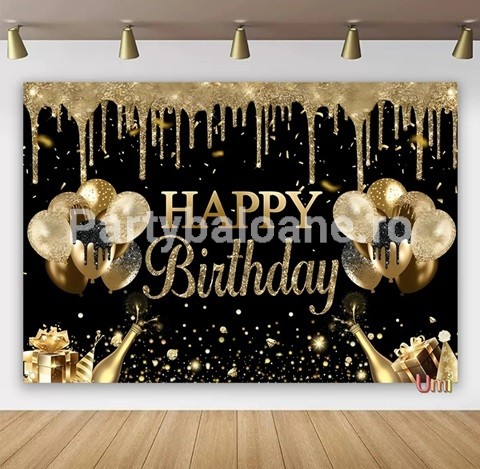 BACKGROUND TEXTIL PENTRU ARANJAMENT ARCADA HAPPY BIRTHDAY - COD 335
