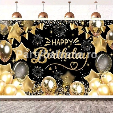 BACKGROUND TEXTIL PENTRU ARANJAMENT ARCADA HAPPY BIRTHDAY – COD 358
