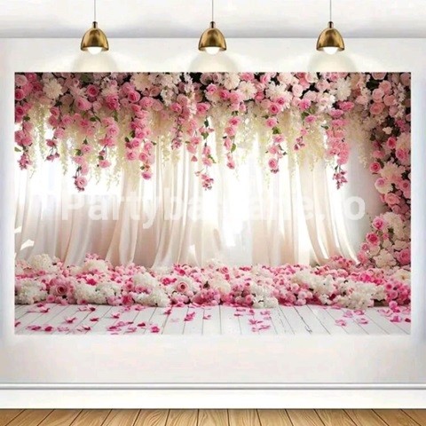 BACKGROUND TEXTIL PENTRU ARANJAMENT ARCADA MODEL FLORI – COD 365