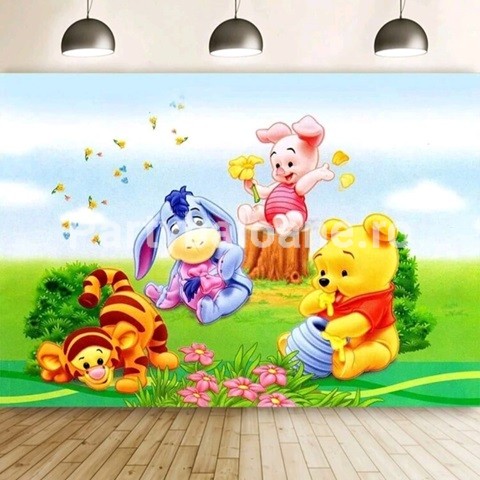 BACKGROUND TEXTIL PENTRU ARANJAMENT ARCADA URSULETUL WINNIE – COD 361