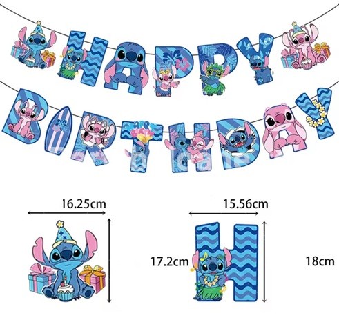 BANNER HAPPY BIRTHDAY STITCH