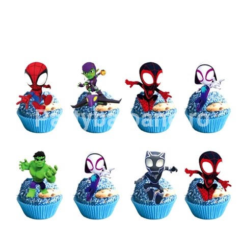 SET 24 SCOBITORI DECORATIVE - SPIDEY , SPIDERMAN