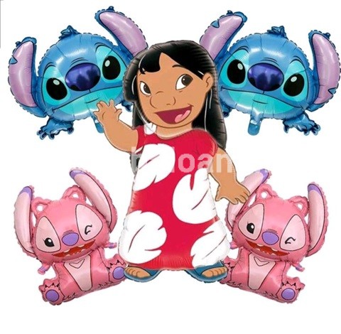 SET 5 BALOANE FOLIE STITCH SI LILLO