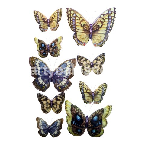 SET FLUTURI SI FLORI 3D CU BANDA DUBLU ADEZIVA COD F3