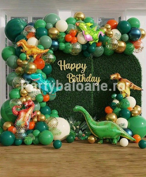 SET GIRLANDA CU BALOANE TEMATICA DINOZAURI - COD 523