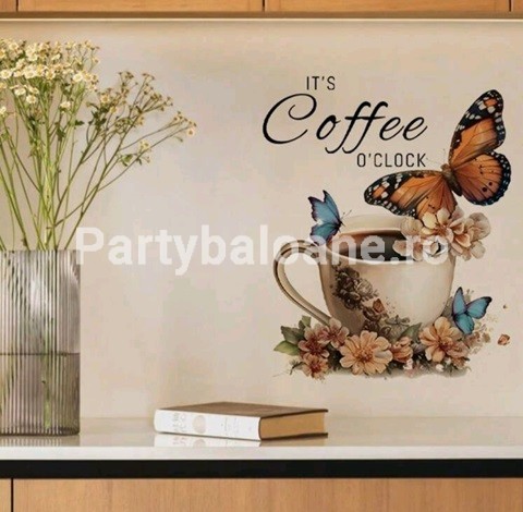 STICKER DECORATIV PENTRU PERETE – COFFE COD 396