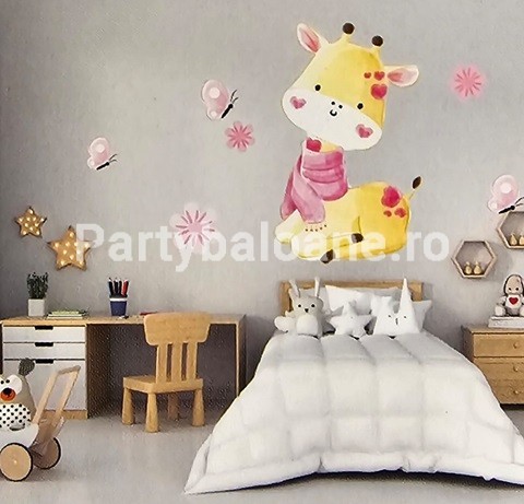 Sticker decorativ pentru perete - girafa COD WD03