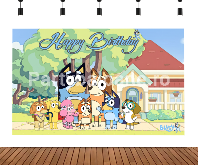 BACKGROUND TEXTIL PENTRU ARANJAMENT ARCADA BLUEY COD 393B