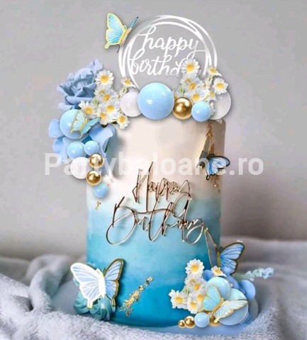 SET 41 TOPPERE 3D PENTRU TORT – FLORI , FLUTURI SI BILE - TOP22