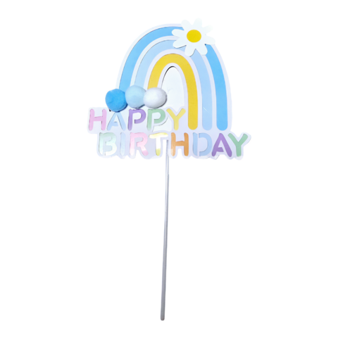 TOPPER PENTRU TORT HAPPY BIRTHDAY CURCUBEU