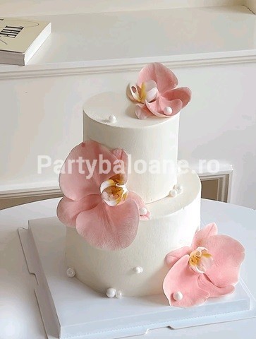 TOPPER PENTRU TORT – FLOARE DE ORHIDEE ROZ