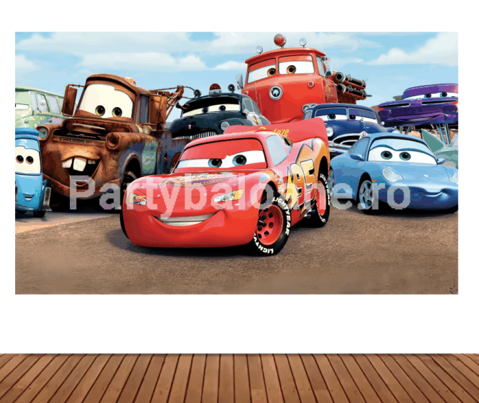 BACKGROUND TEXTIL PENTRU ARANJAMENT ARCADA MASINILE CARS - COD 403B