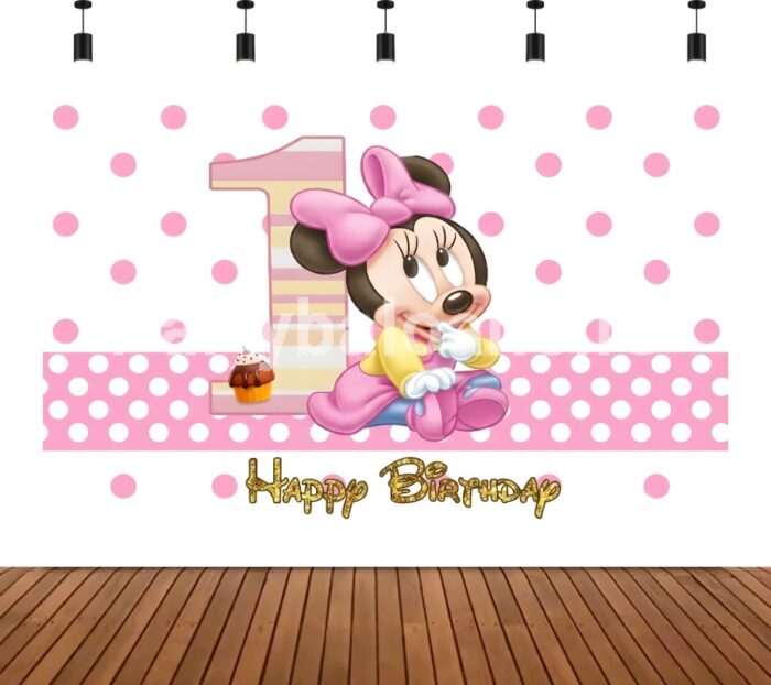 BACKGROUND TEXTIL PENTRU ARANJAMENT ARCADA MINNIE - COD 395B