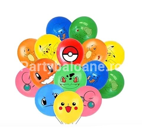SET 10 BALOANE LATEX - POKEMON 30 CM
