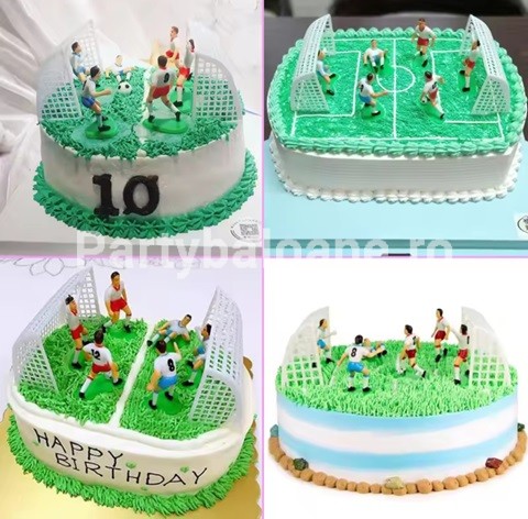 SET 9 TOPPERE 3D PENTRU TORT – TEMATICA FOTBAL