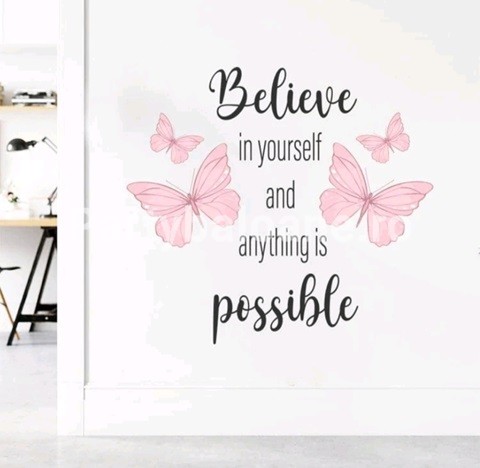 STICKER DECORATIV PENTRU PERETE – BELIEVE IN YOURSELF COD 414