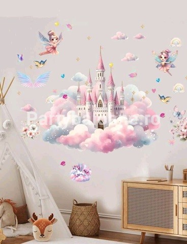 STICKER DECORATIV PENTRU PERETE – CASTEL CU ZANE COD 415