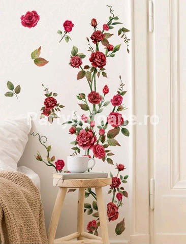 STICKER DECORATIV PENTRU PERETE – FLORI - TRANDAFIRI COD 416