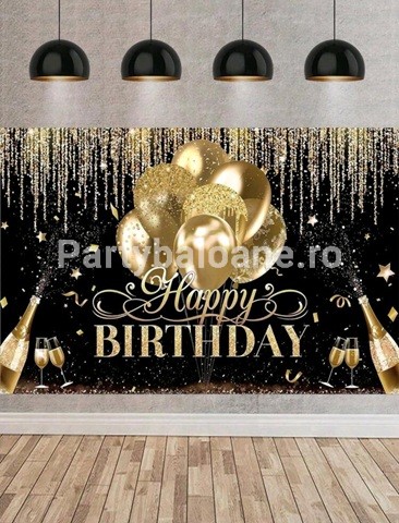 BACKGROUND TEXTIL PENTRU ARANJAMENT ARCADA HAPPY BIRTHDAY - COD 455