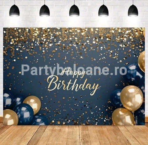 BACKGROUND TEXTIL PENTRU ARANJAMENT ARCADA HAPPY BIRTHDAY - COD 458