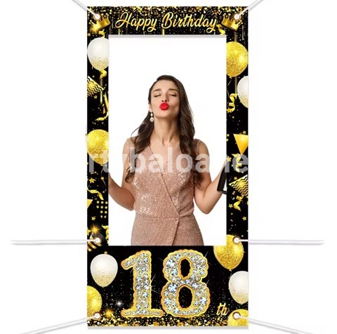 BACKGROUND TEXTIL PENTRU ARANJAMENT ARCADA SI POZE MAJORAT 18 ANI - COD 427