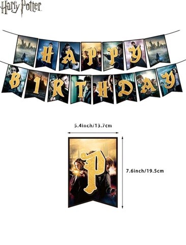 BANNER HAPPY BIRTHDAY - HARRY POTTER