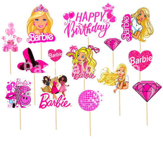 SET 14 TOPPERE PENTRU TORT – BARBIE