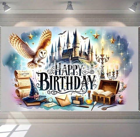 BACKGROUND TEXTIL PENTRU ARANJAMENT ARCADA HARRY POTTER - COD 473