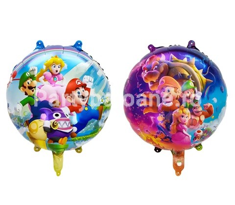 BALON FOLIE MARIO , LUIGI , PRINTESA SI DRAGON 45 CM